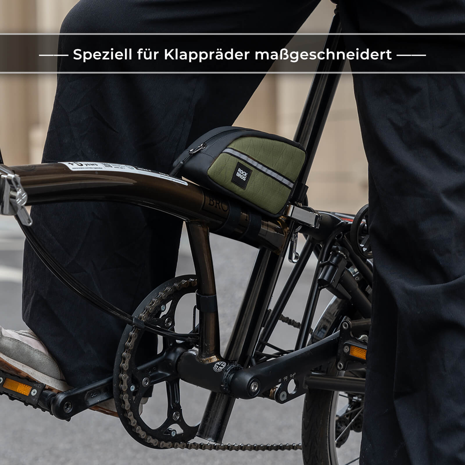 Oberrohrtasche 0,8L Leicht für Klapprad Falträder – Unimother
