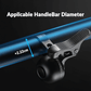 Rennrad Fahrradklingel 100dB für gebogene Lenker 22,2mm