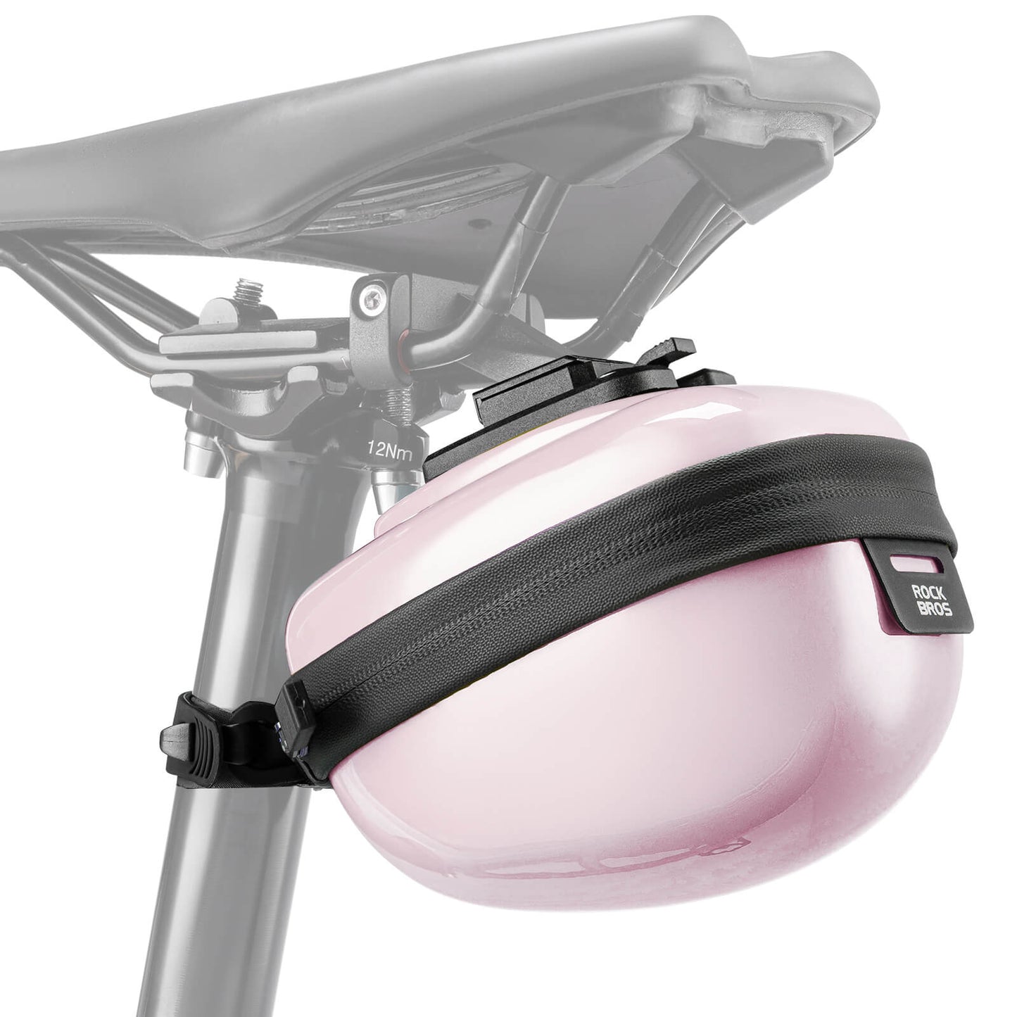 ROCKBROS Fahrrad Satteltaschen Hard Shell Reflektierend 0,4 L mit Halterung