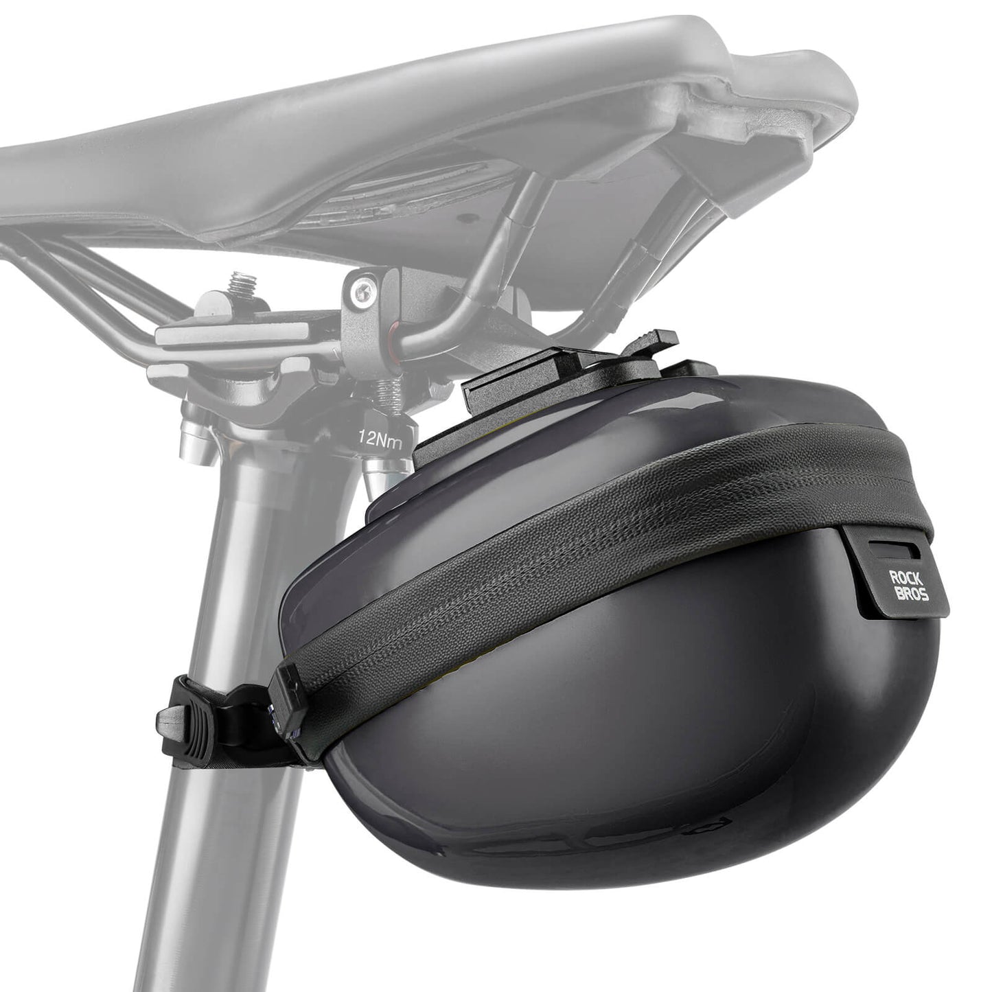 ROCKBROS Fahrrad Satteltaschen Hard Shell Reflektierend 0,4 L mit Halterung