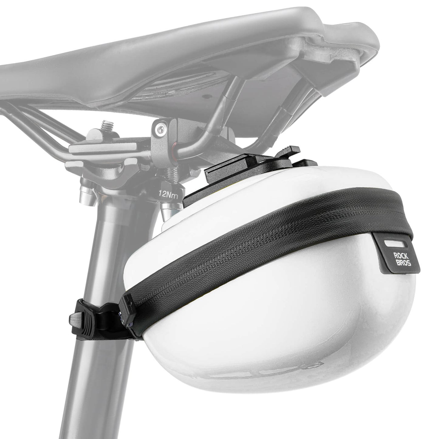 ROCKBROS Fahrrad Satteltaschen Hard Shell Reflektierend 0,4 L mit Halterung