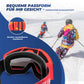 ROCKBROS Skibrille Schneebrille Polarisierte Helmkompatible Sportbrille Skifahren