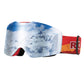 ROCKBROS Skibrille Schneebrille Polarisierte Helmkompatible Sportbrille Skifahren