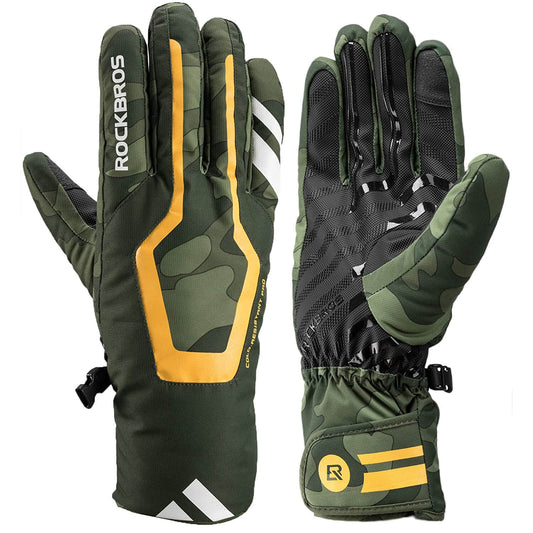ROCKBROS Skihandschuhe Winter Handschuhe Wasserabweisend Anti-Rutsch