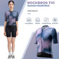 ROCKBROS TVI Damen Kurzarm-Radtrikot Sommer Schnelltrocknend mit 3 Taschen