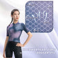 ROCKBROS TVI Damen Kurzarm-Radtrikot Sommer Schnelltrocknend mit 3 Taschen