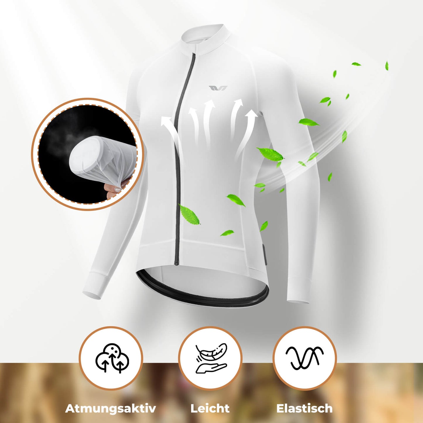 ROCKBROS TVI Damen Langarm-Radtrikot Fahrrad Jersey für MTB & Rennrad