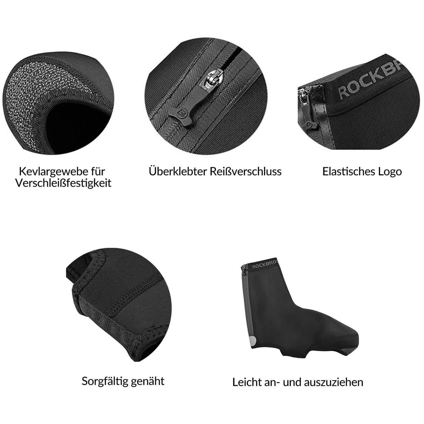 ROCKBROS Überschuhe Wasserabweisend Fahrrad Überzieher Winddicht Shoe Cover