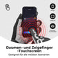 ROCKBROS Vollfinger Handschuhe Fahrradhandschuhe mit Touchscreenfunktion