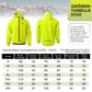 Neon Gelb Jacke Regenjacke Leicht Wasserdicht 0-15° Herren/Damen