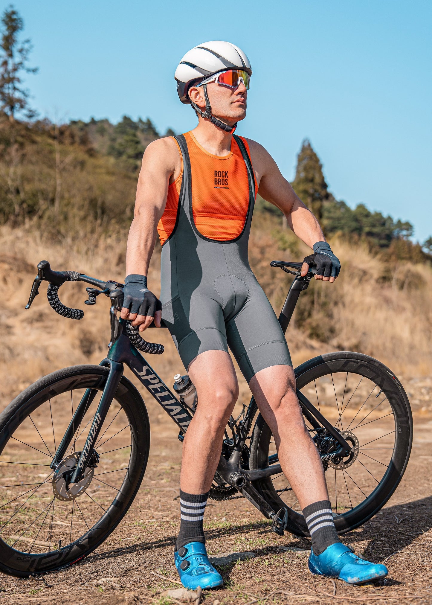 Road-to-Sky Herren-Radlerhose mit Trägern