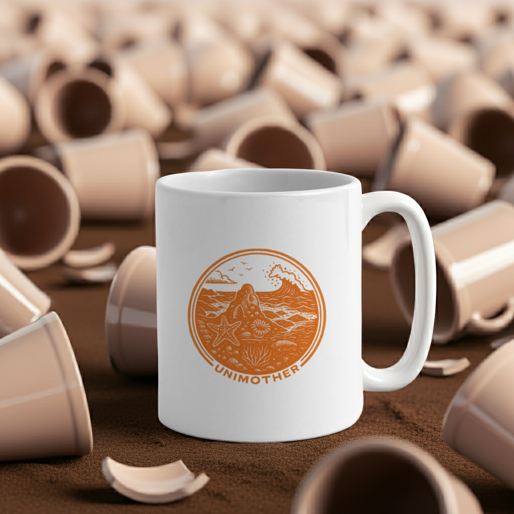 UNIMOTHER — Tide Pool & Surf Badge Coffee/Tea Mug
