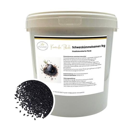 Schwarzkümmel Pferd - Hustenkräuter für Pferde - Immunkräuter