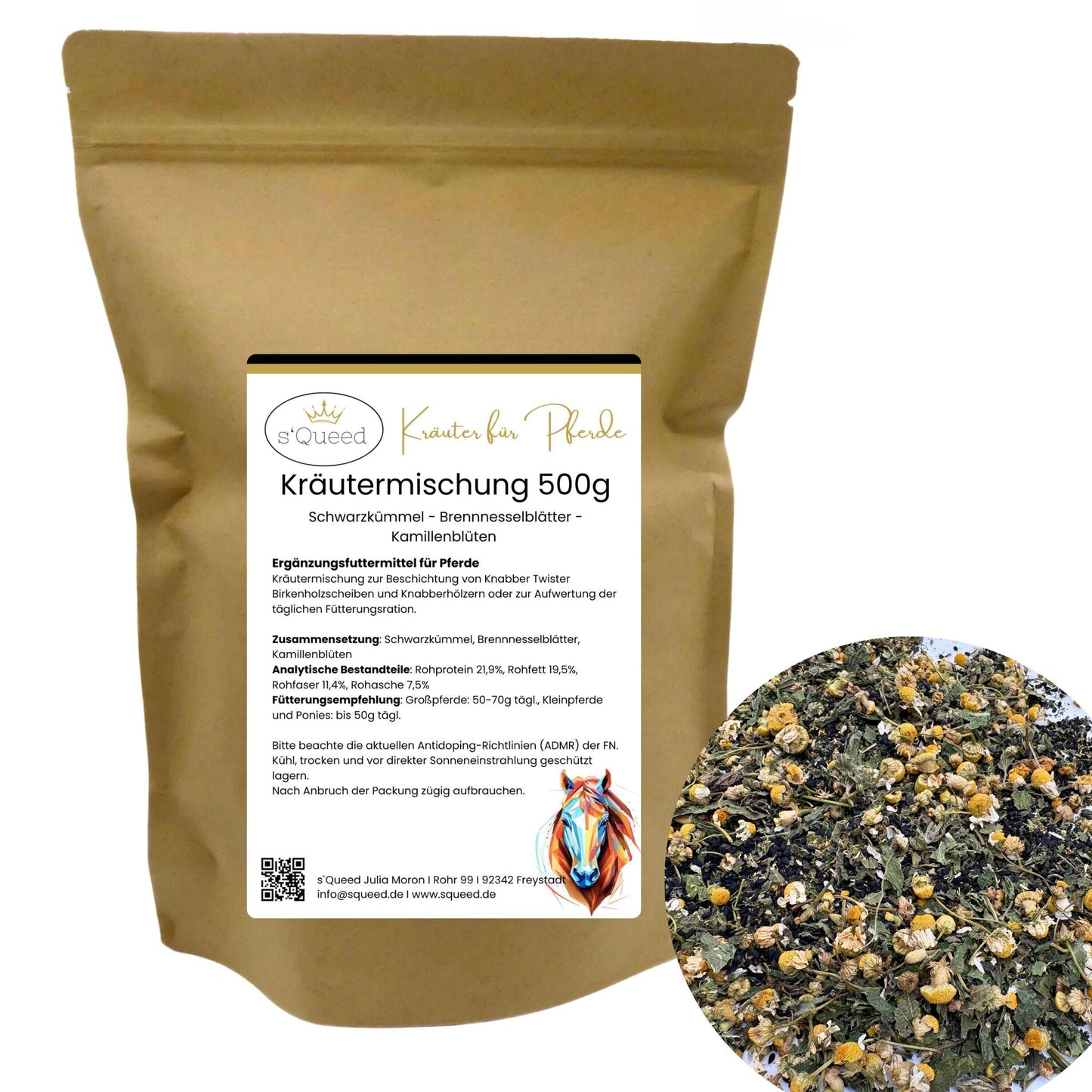 Kräutermischung 500g zur DIY Beschichtung von Knabber Twister Scheiben und Knabberhölzern