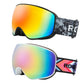 Skibrille Snowboard Brille für Brillenträger UV-Schutz Goggle Helmkompatible Anti-Fog Brille Sportbrille für Skifahren Erwachsener Kind Windschutz