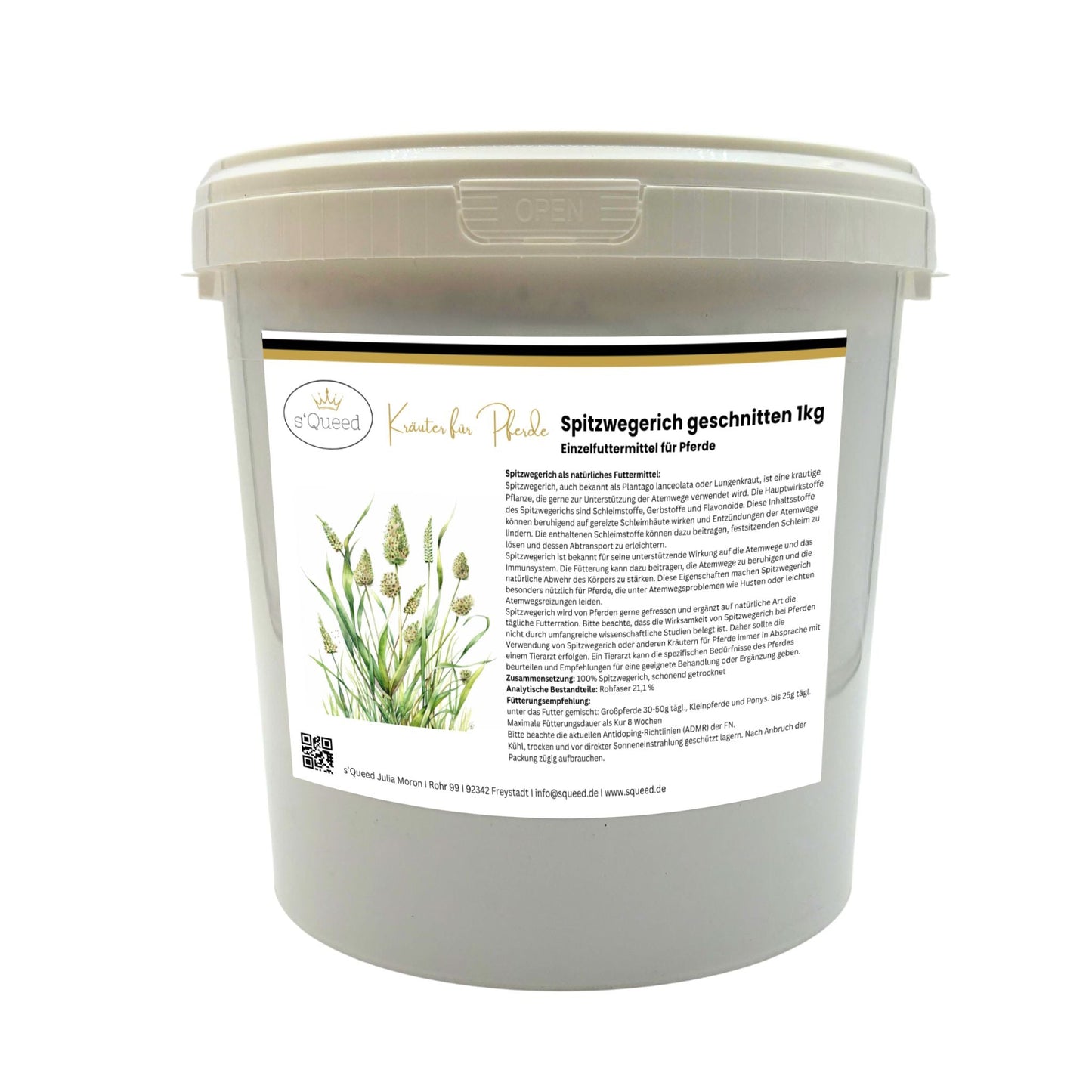Spitzwegerich Pferd - Hustenkräuter für Pferde - Schleimlöser Pferd