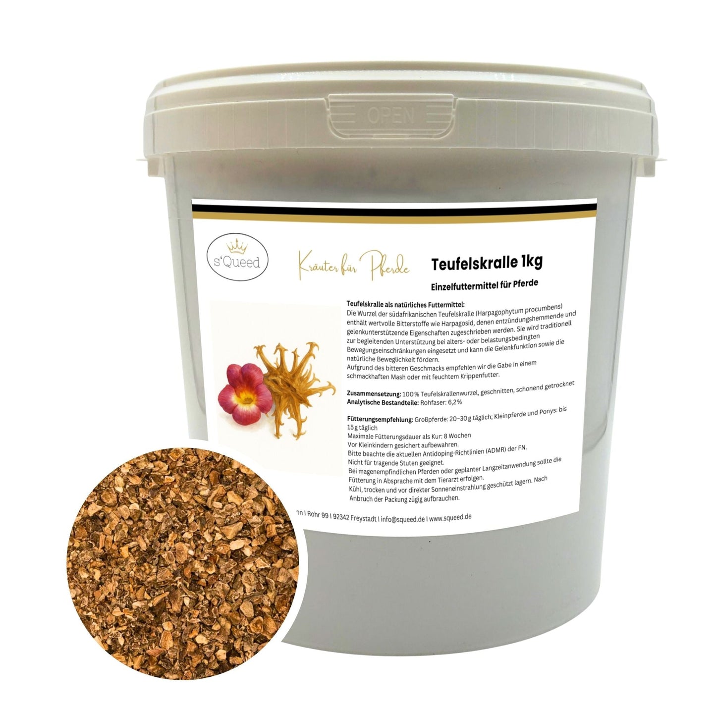 Teufelskralle Pferd geschnitten