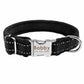 Weiches gepolstertes Hundehalsband mit Namen, reflektierend, GRATIS Gravur