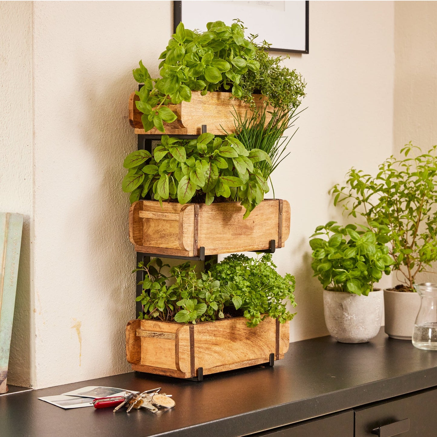 Set: 6 Ziegelformen mit 2 Ständern