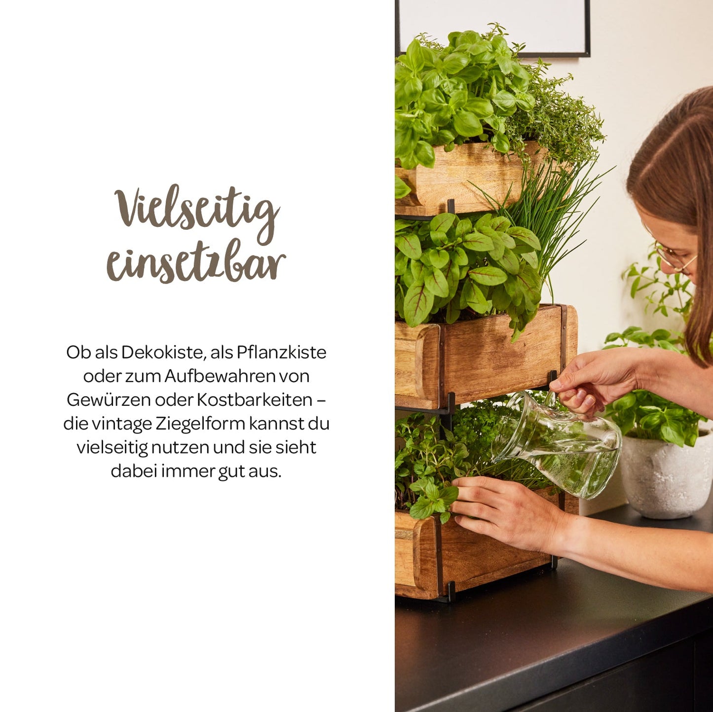 Set: 6 Ziegelformen mit 2 Ständern