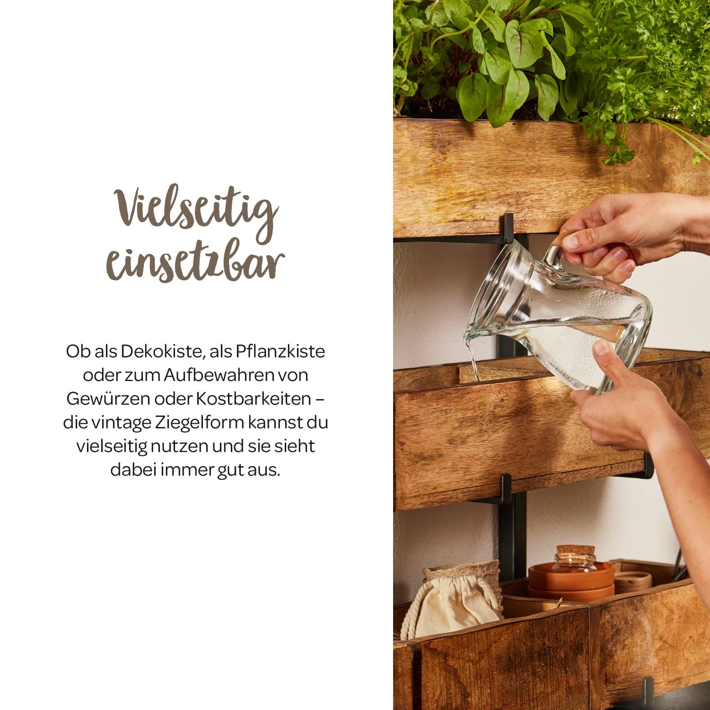 Lange Ziegelform mit 2 Fächern