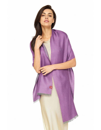 Apu Kuntur - ALPAKA-SEIDEN-SCHAL - DUO – 70 % BABY‑ALPAKA & 30 % SEIDE