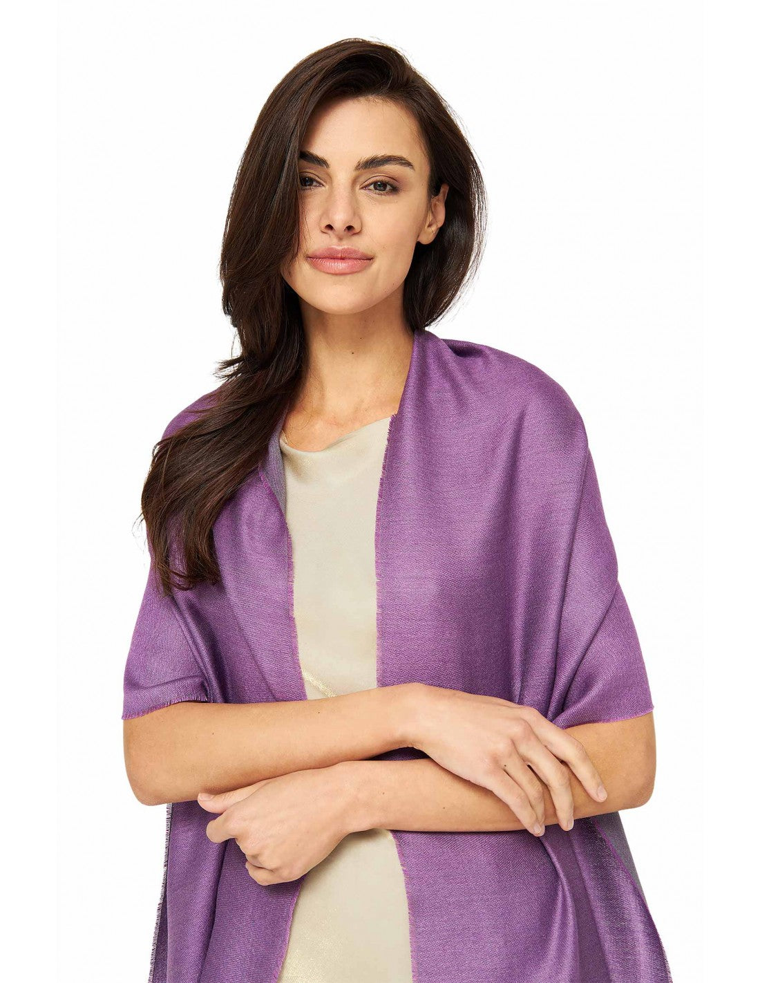 Apu Kuntur - ALPAKA-SEIDEN-SCHAL - DUO – 70 % BABY‑ALPAKA & 30 % SEIDE