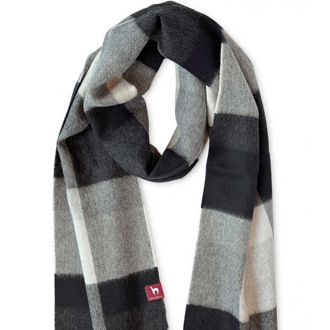 Apu Kuntur - 100% Baby Alpaka - Webschal - Cuadro