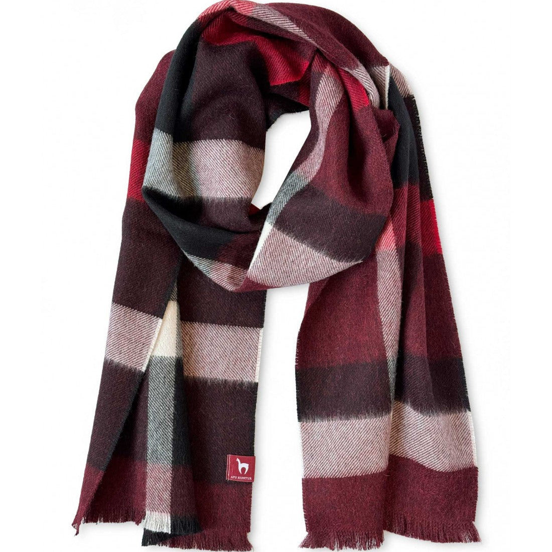 Apu Kuntur - 100% Baby Alpaka - Webschal - Cuadro