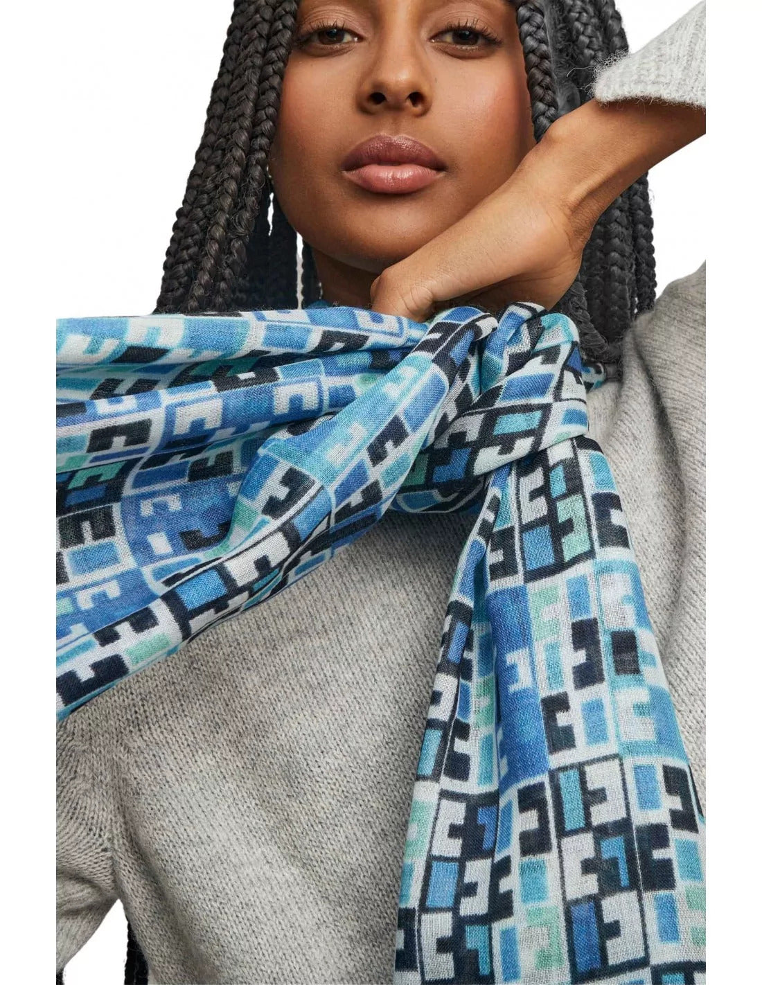 Kuna - Alpaka Webschal - Weaving – 70 % Baby‑Alpaka & 30 % Seide