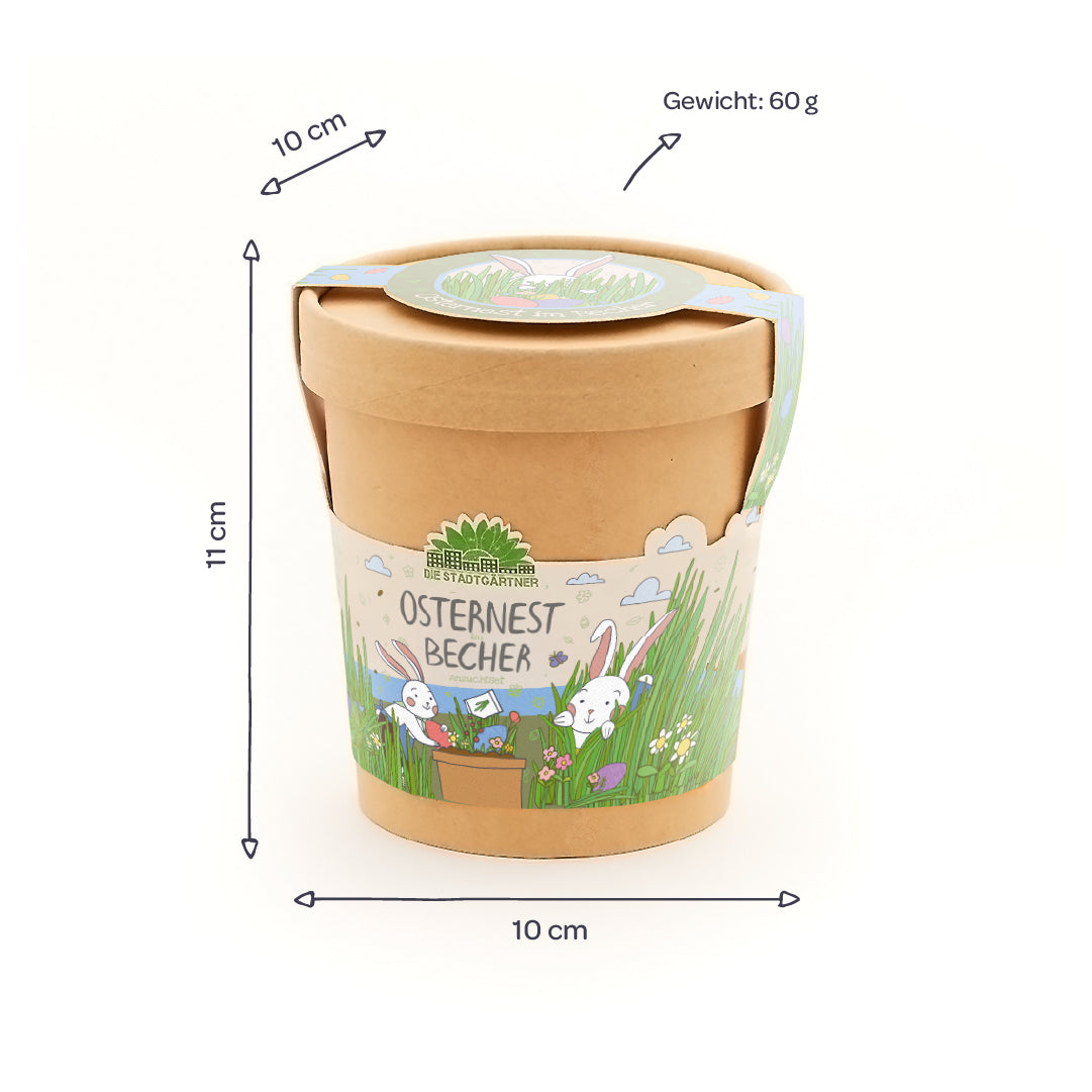 Osternest aus dem Becher