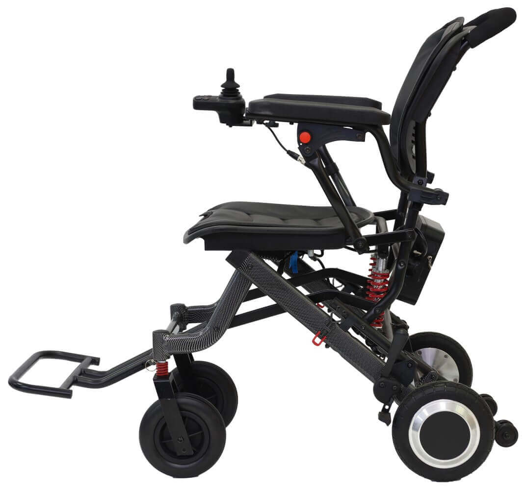 Elektro Carbon Faltrollstuhl leicht faltbar bis 120 kg – AT52325