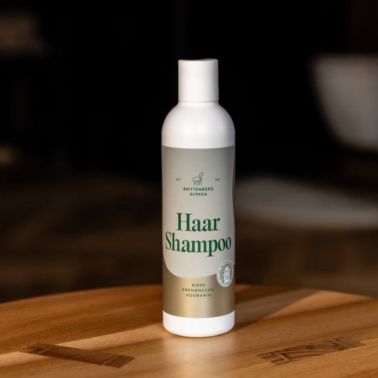 Brittenberg Alpaka - Haarshampoo - Birke - mit Keratin aus Alpakawolle