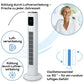 Turmventilator mit Fernbedienung und Timer – LV 200