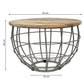 Beistelltisch - nachhaltig Couchtisch Wohnzimmer-Tisch - rund - Lexington - ø 55 cm