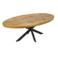 Esstisch - oval 190x100cm - Esszimmer Tisch - Liverpool - Mangoholz massiv