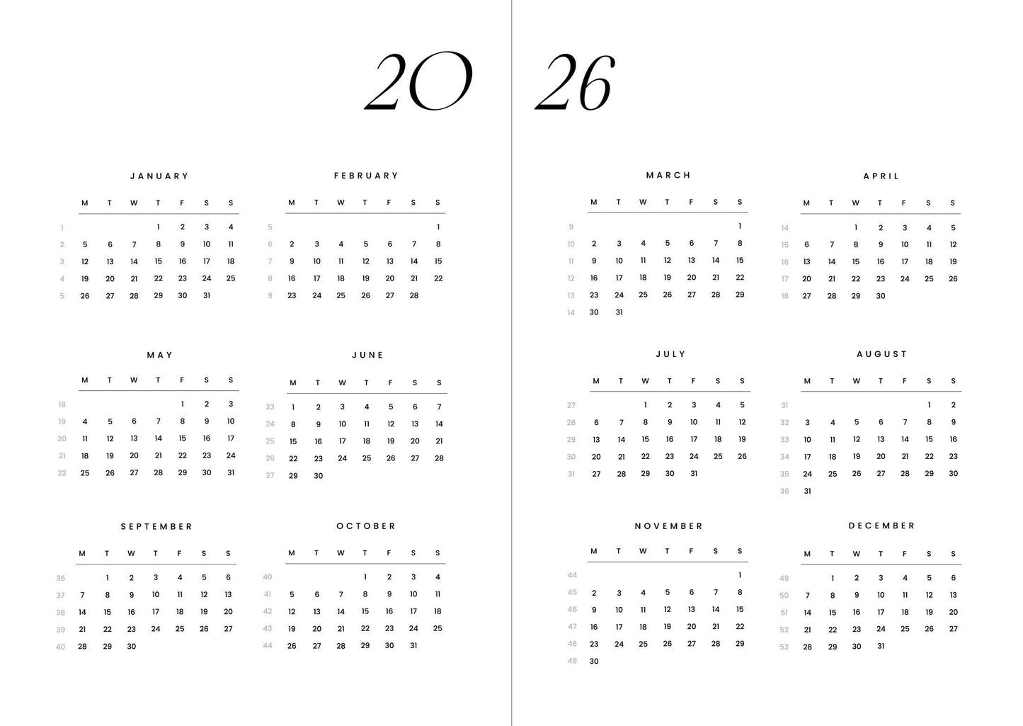 Cozy Publishing - Gemütlicher Planer 2026 | Nachthimmel – „Ziele nach dem Mond, Liebling“ | Kalender