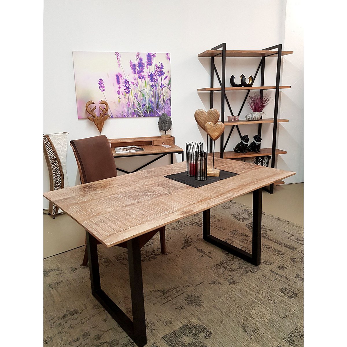 Esstisch - Liverpool - 120x80 - 160x90 u. 200x100 cm - Mangoholz massiv