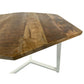 Beistelltisch - 56 x 47 cm - nachhaltig Wohnzimmer Tisch - Couchtisch - Nizza - Metall-Gestell