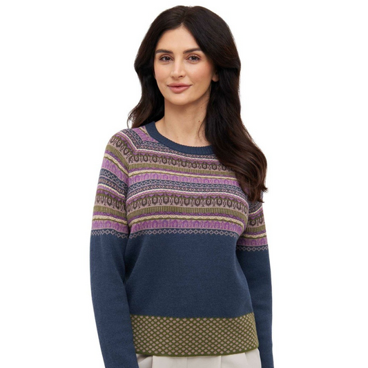 Apu Kuntur - Alpaka Pullover COLORES ANDEN – Kuscheliger Jacquard-Strick aus 100 % Baby Alpaka