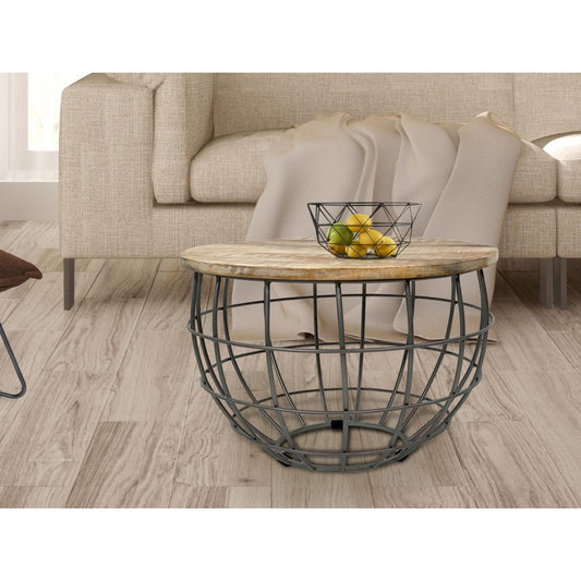 Beistelltisch - nachhaltig Couchtisch Wohnzimmer-Tisch - rund - Lexington - ø 55 cm