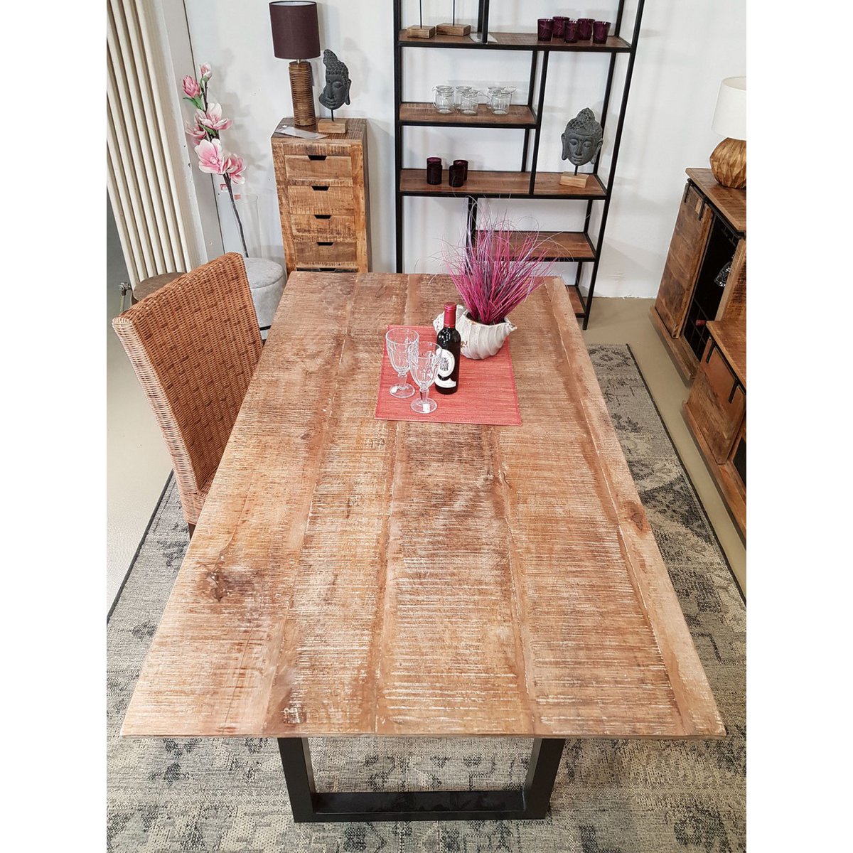 Esstisch - Liverpool - 120x80 - 160x90 u. 200x100 cm - Mangoholz massiv
