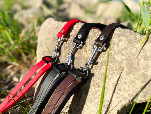 Doppel-Schleppleine FERNWEH aus BioThane®/POP - Band