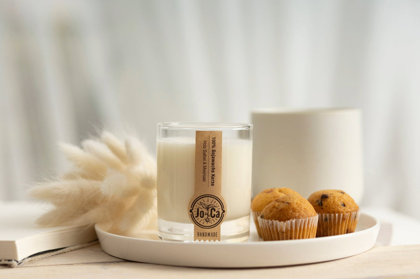 JoCa - Soja Duftkerze - Holz Salbei & Meersalz