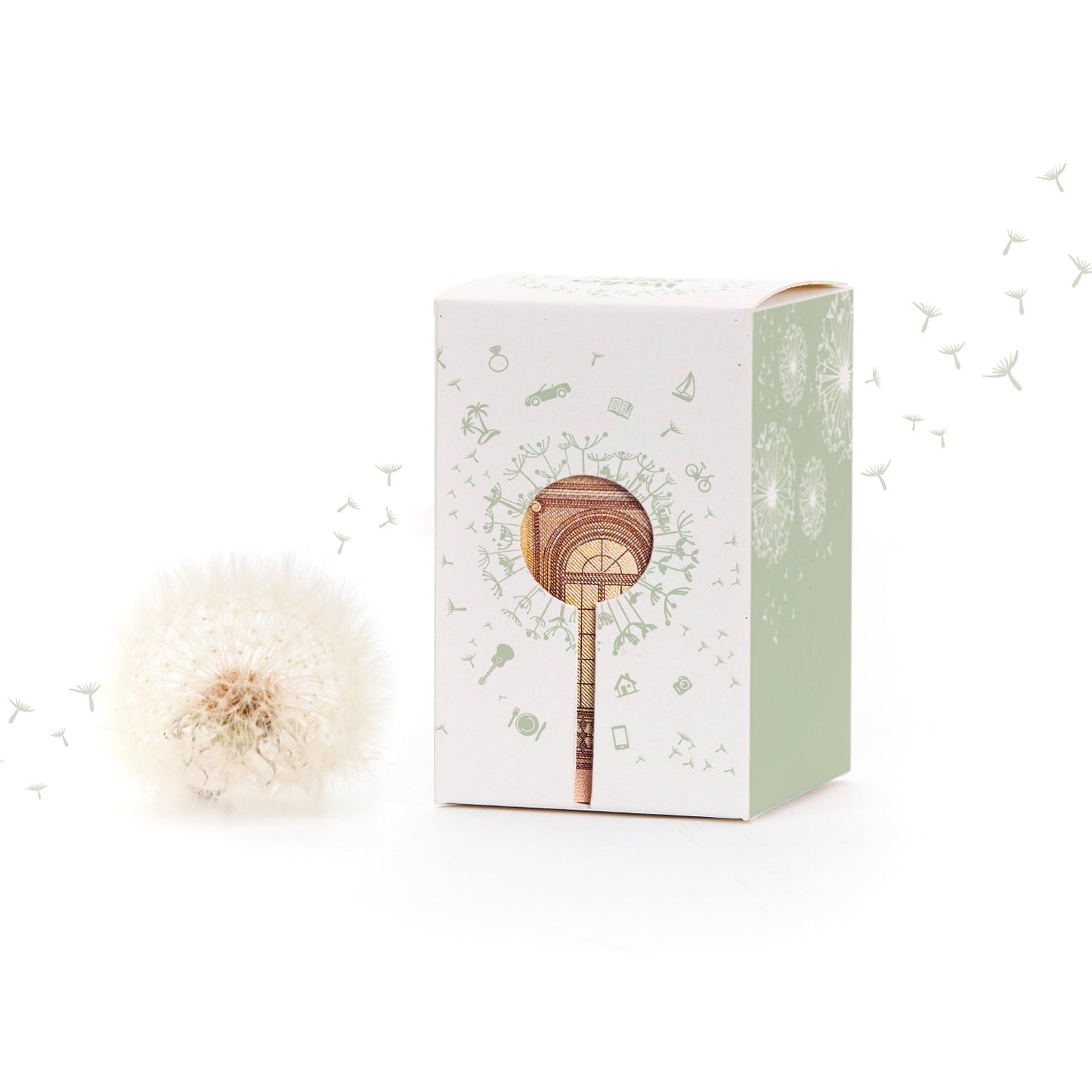 Wunscherfüller mit Pusteblumen-Schirmchen