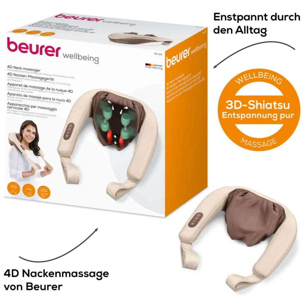 Nacken-Massagegerät 4D mit Wärmefunktion – MG153