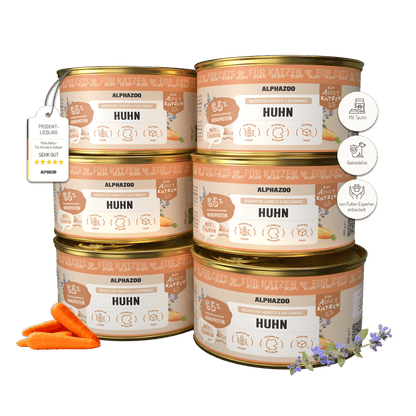 Monoprotein Huhn Nassfutter für Katze