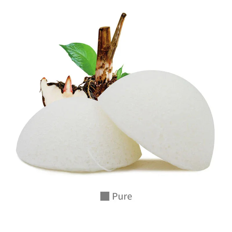 Natural Konjac Sponge for Face care and Acne Scras , Organic Sponge For Babies Skin