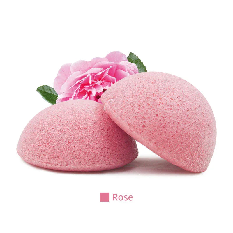 Natural Konjac Sponge for Face care and Acne Scras , Organic Sponge For Babies Skin