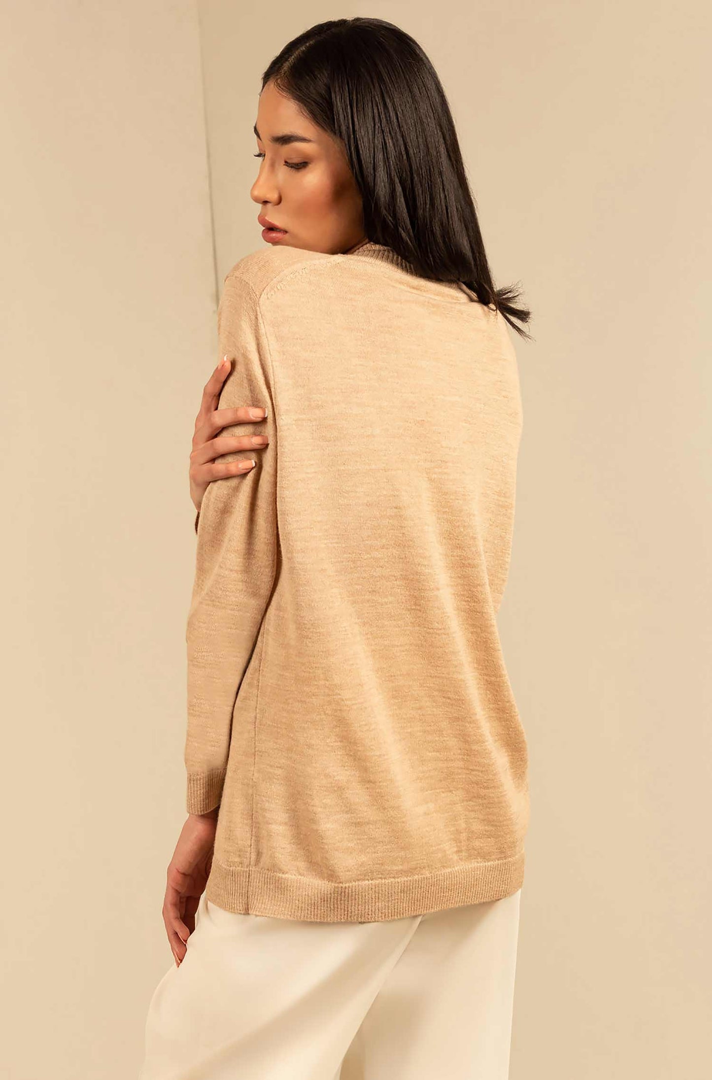 KUNA - Alpaka Damen Pullover Turtleneck - Anahi – 100 % Baby‑Alpaka